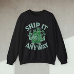 Code Culture ship it anyway Sweatshirt funny programmer Sweatshirt in S — Code Culture developer clothing