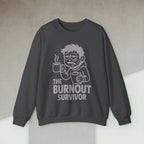 Code Culture the burnout survivor Sweatshirt funny programmer Sweatshirt in S — Code Culture developer clothing