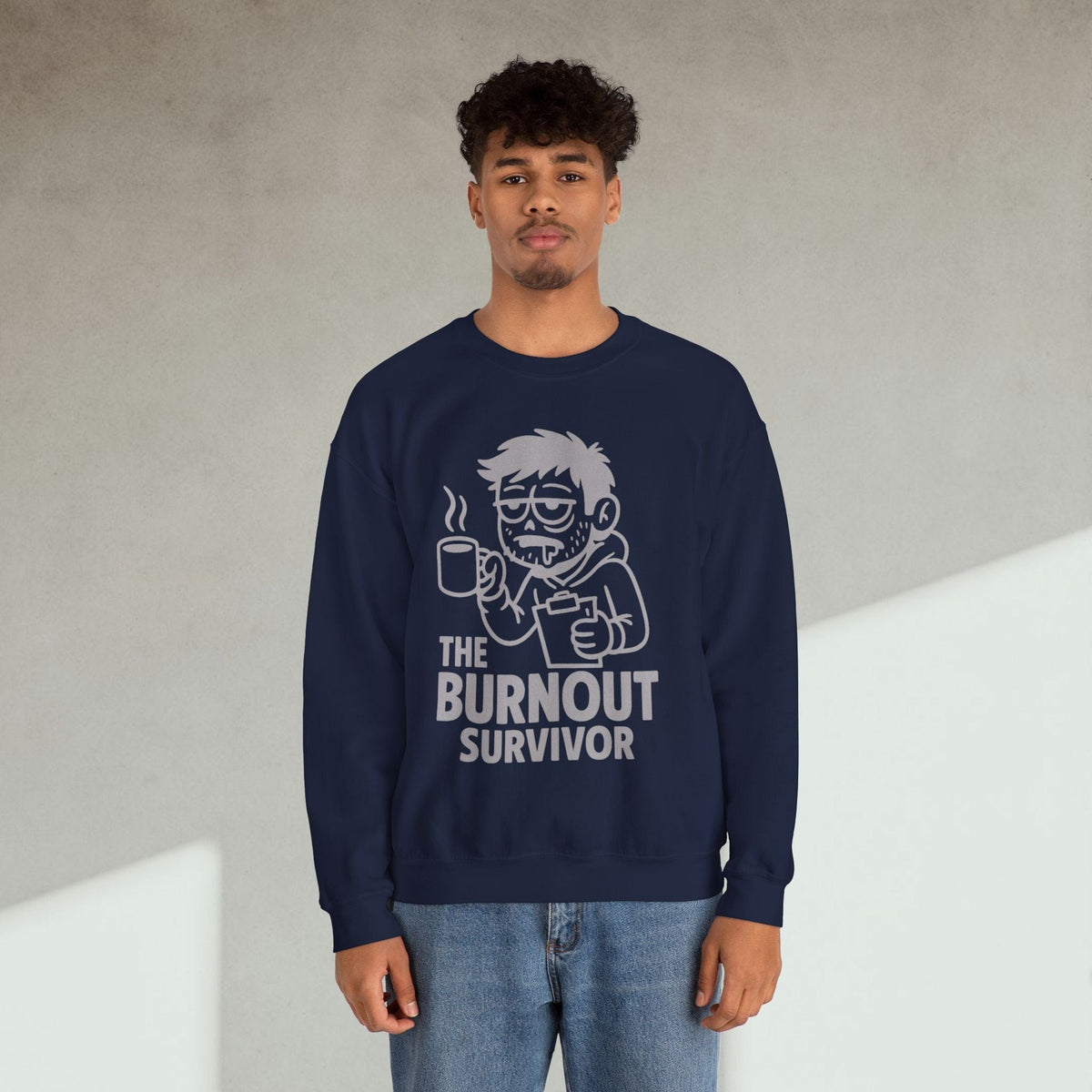 Code Culture the burnout survivor Sweatshirt funny programmer Sweatshirt in S — Code Culture developer clothing