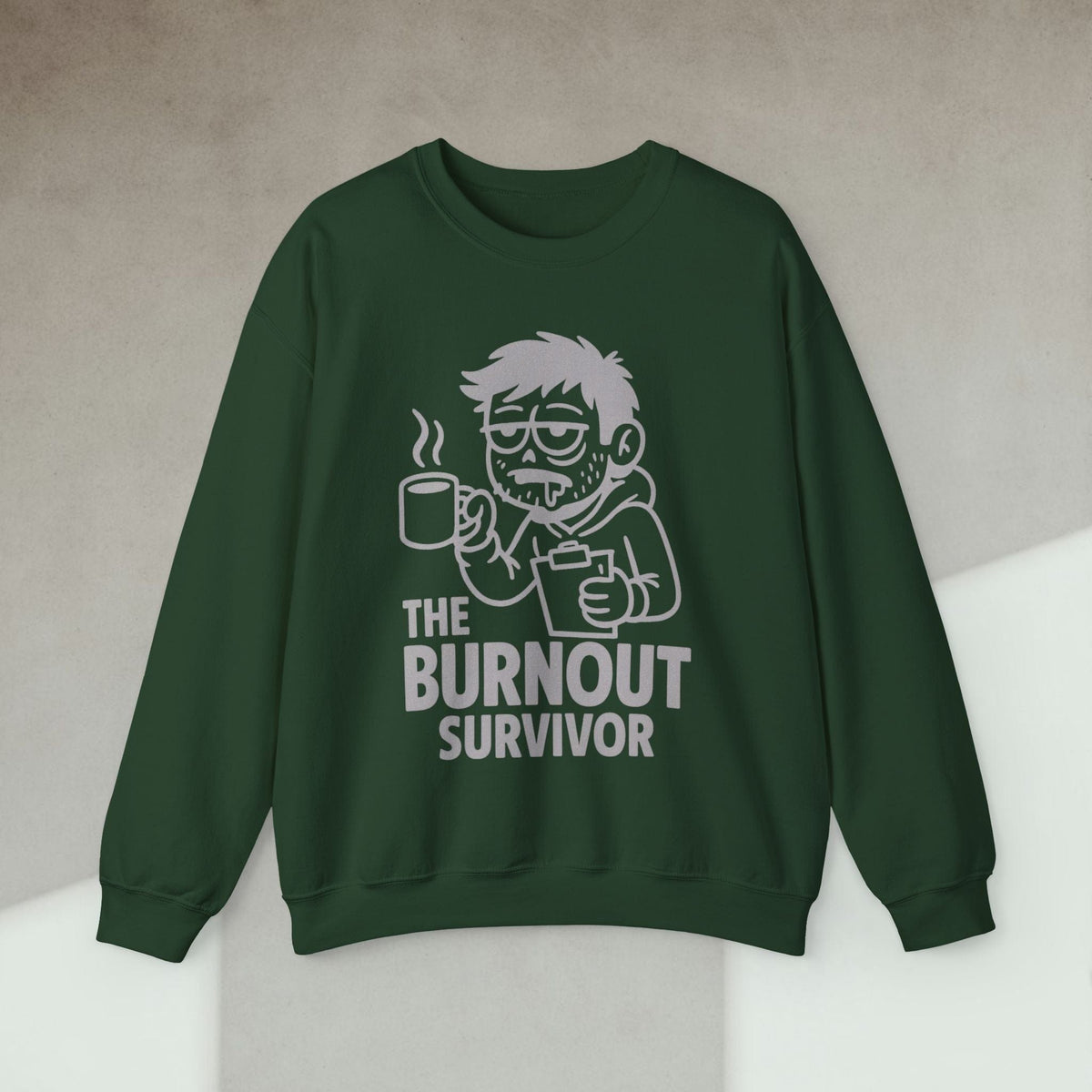 Code Culture the burnout survivor Sweatshirt funny programmer Sweatshirt in S — Code Culture developer clothing