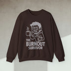Code Culture the burnout survivor Sweatshirt funny programmer Sweatshirt in S — Code Culture developer clothing