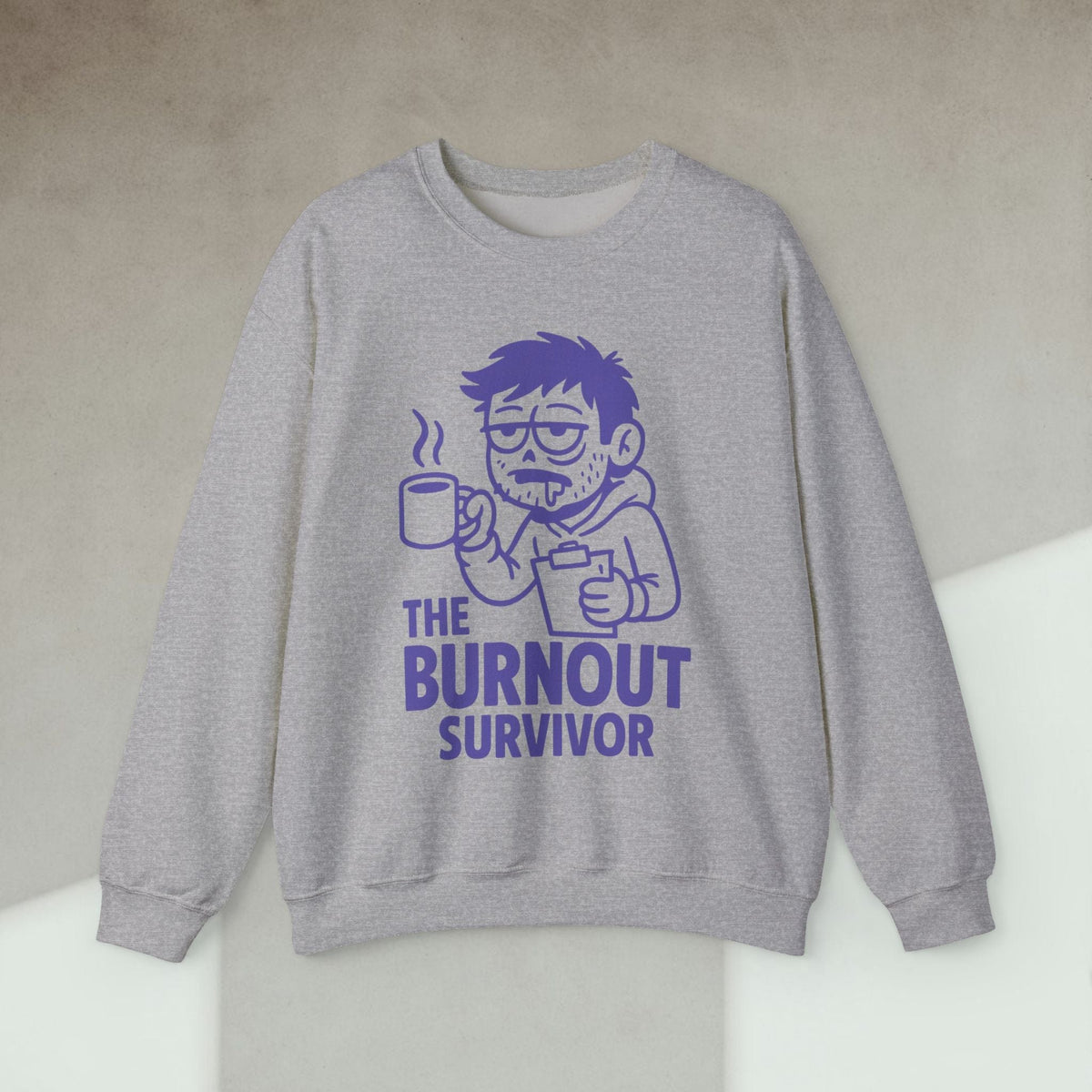 Code Culture the burnout survivor Sweatshirt funny programmer Sweatshirt in S — Code Culture developer clothing