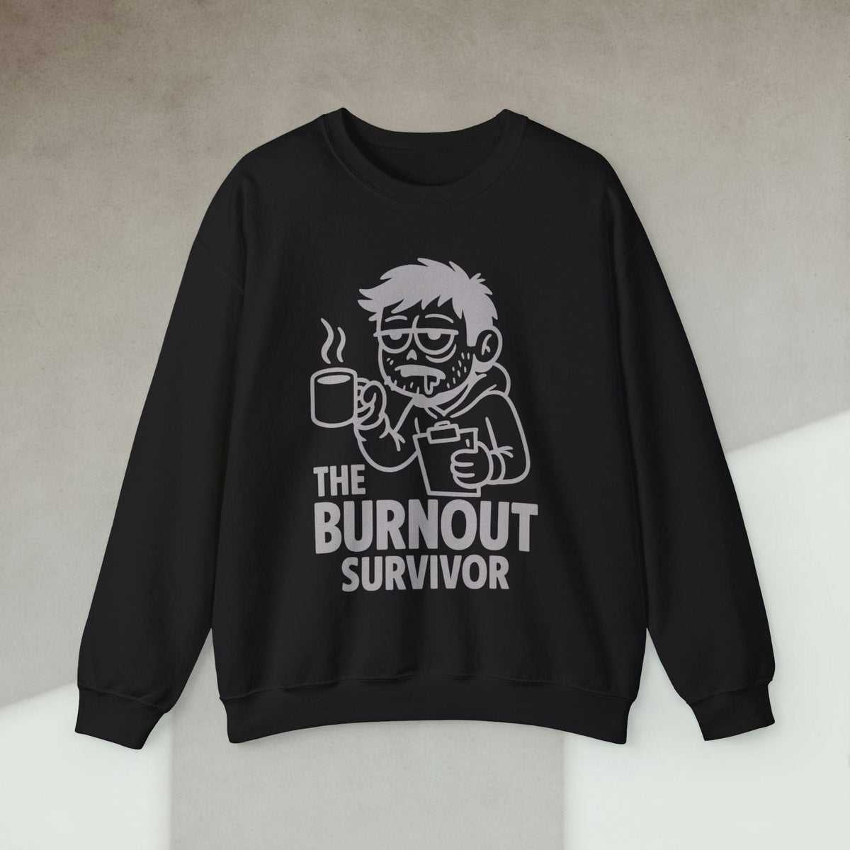 Code Culture the burnout survivor Sweatshirt funny programmer Sweatshirt in S — Code Culture developer clothing