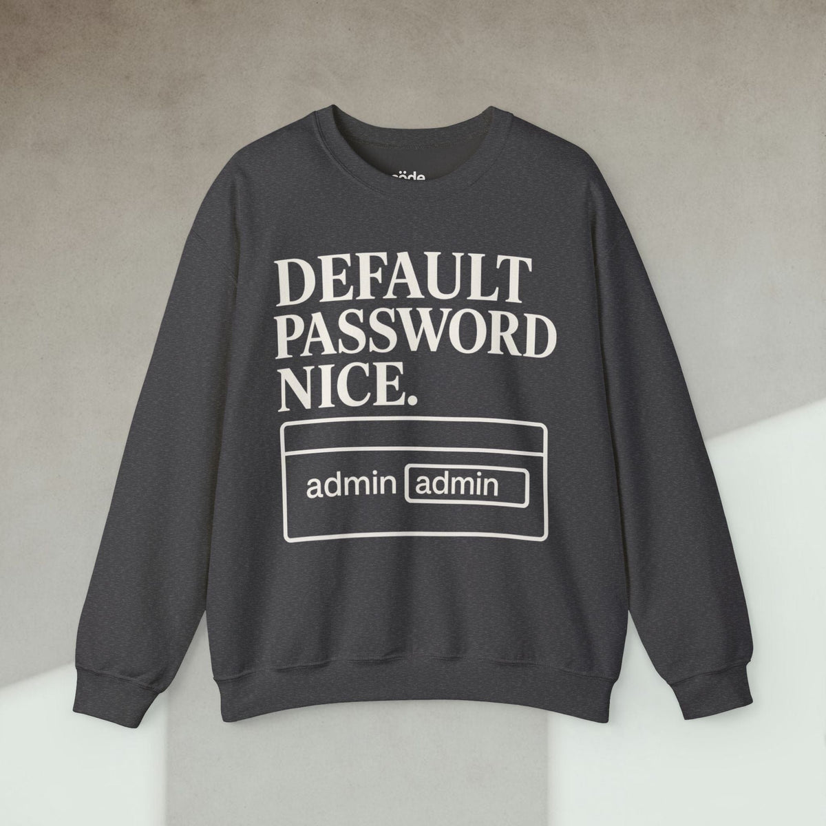 Code Culture default password nice Sweatshirt funny programmer Sweatshirt in S — Code Culture developer clothing