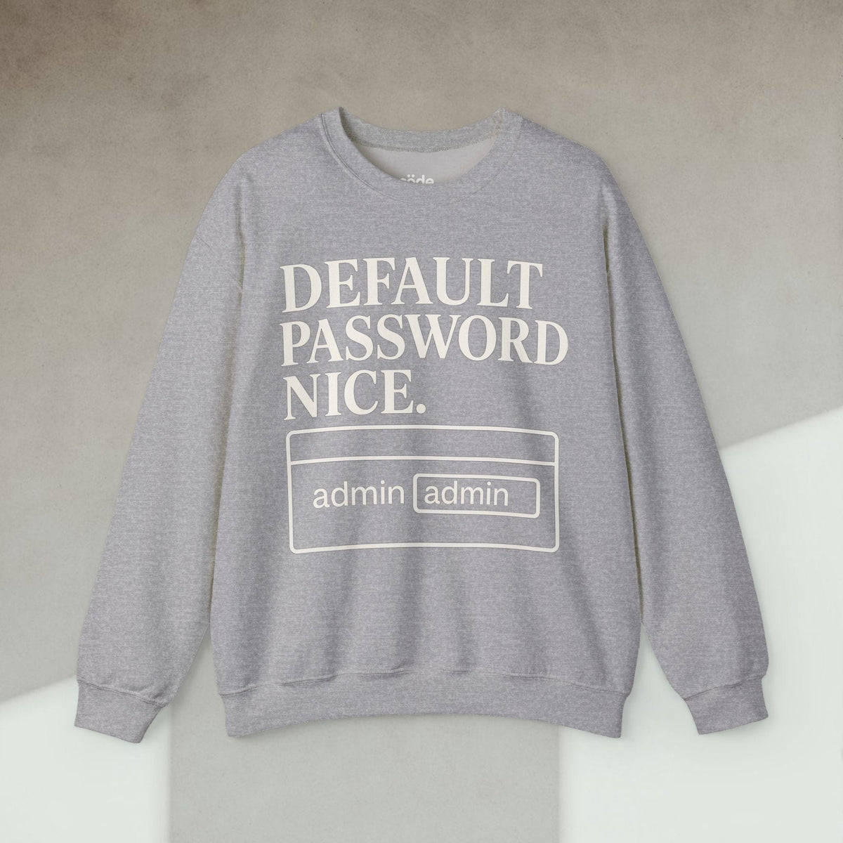 Code Culture default password nice Sweatshirt funny programmer Sweatshirt in S — Code Culture developer clothing