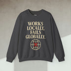 Code Culture works locally fails globally Sweatshirt funny programmer Sweatshirt in S — Code Culture developer clothing