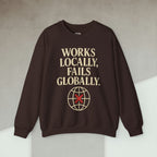 Code Culture works locally fails globally Sweatshirt funny programmer Sweatshirt in S — Code Culture developer clothing