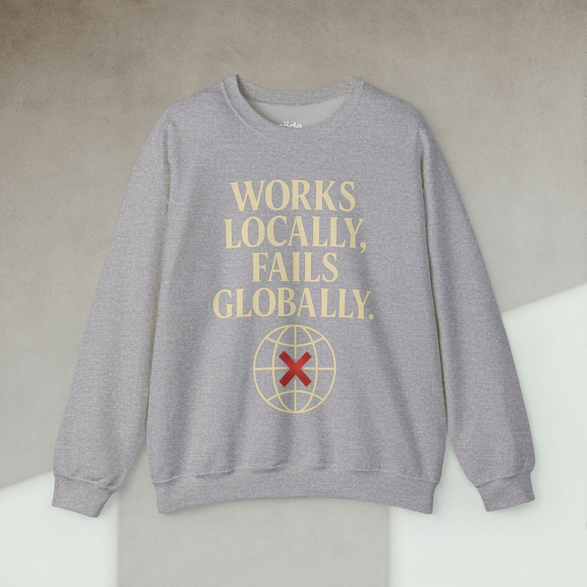 Code Culture works locally fails globally Sweatshirt funny programmer Sweatshirt in S — Code Culture developer clothing