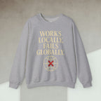 Code Culture works locally fails globally Sweatshirt funny programmer Sweatshirt in S — Code Culture developer clothing