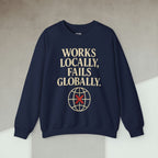 Code Culture works locally fails globally Sweatshirt funny programmer Sweatshirt in S — Code Culture developer clothing