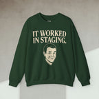 Code Culture it worked in staging Sweatshirt funny programmer Sweatshirt in S — Code Culture developer clothing