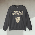 Code Culture it worked in staging Sweatshirt funny programmer Sweatshirt in S — Code Culture developer clothing