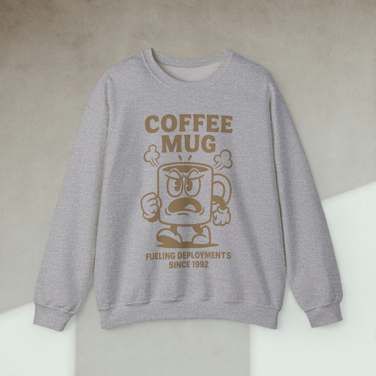 Code Culture coffee mug fueling deployment since 1992 Sweatshirt funny programmer Sweatshirt in S — Code Culture developer clothing