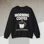 Code Culture morning coffee before I start debugging Sweatshirt funny programmer Sweatshirt in S — Code Culture developer clothing