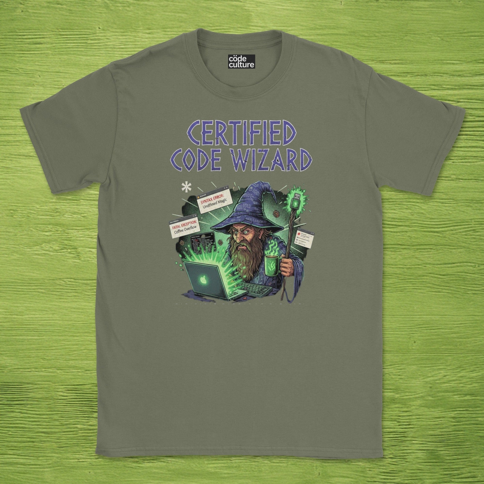 certified code wizard shirt