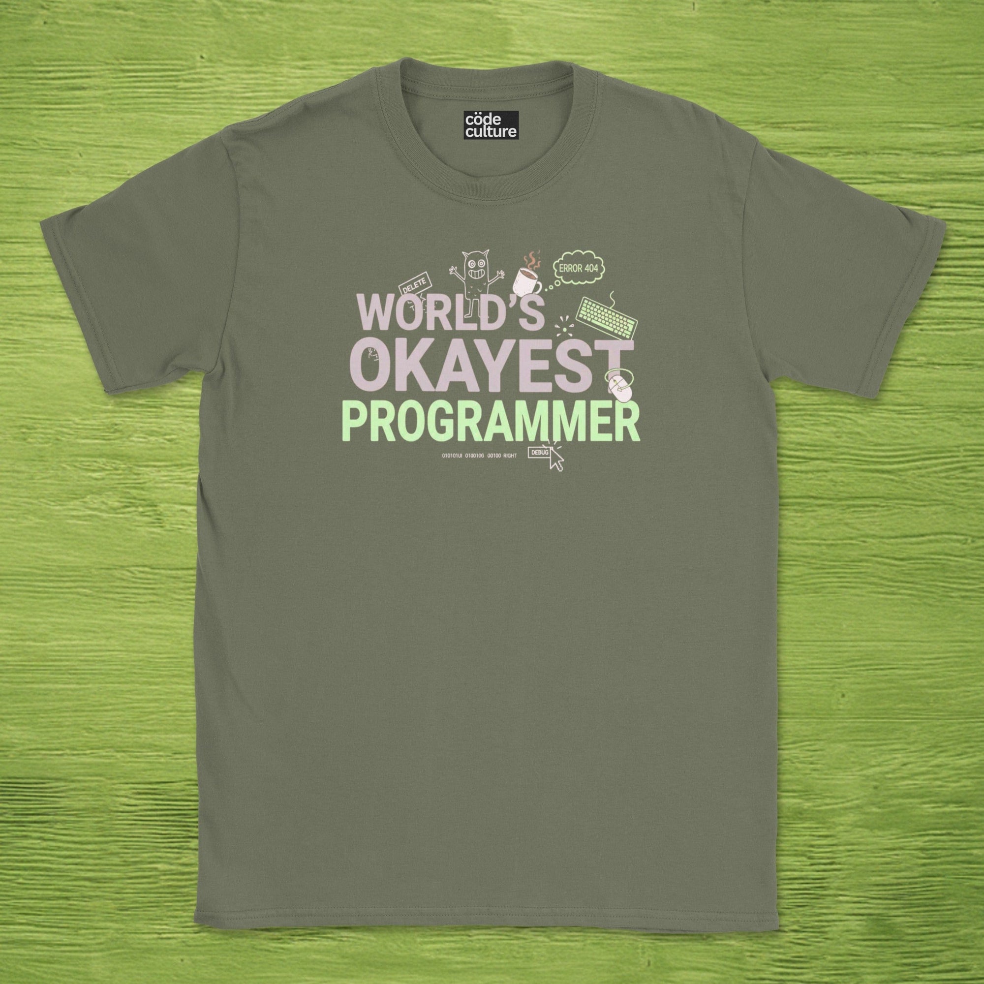 world's okayest programmer shirt
