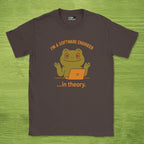 i'm a software engineer in theory shirt
