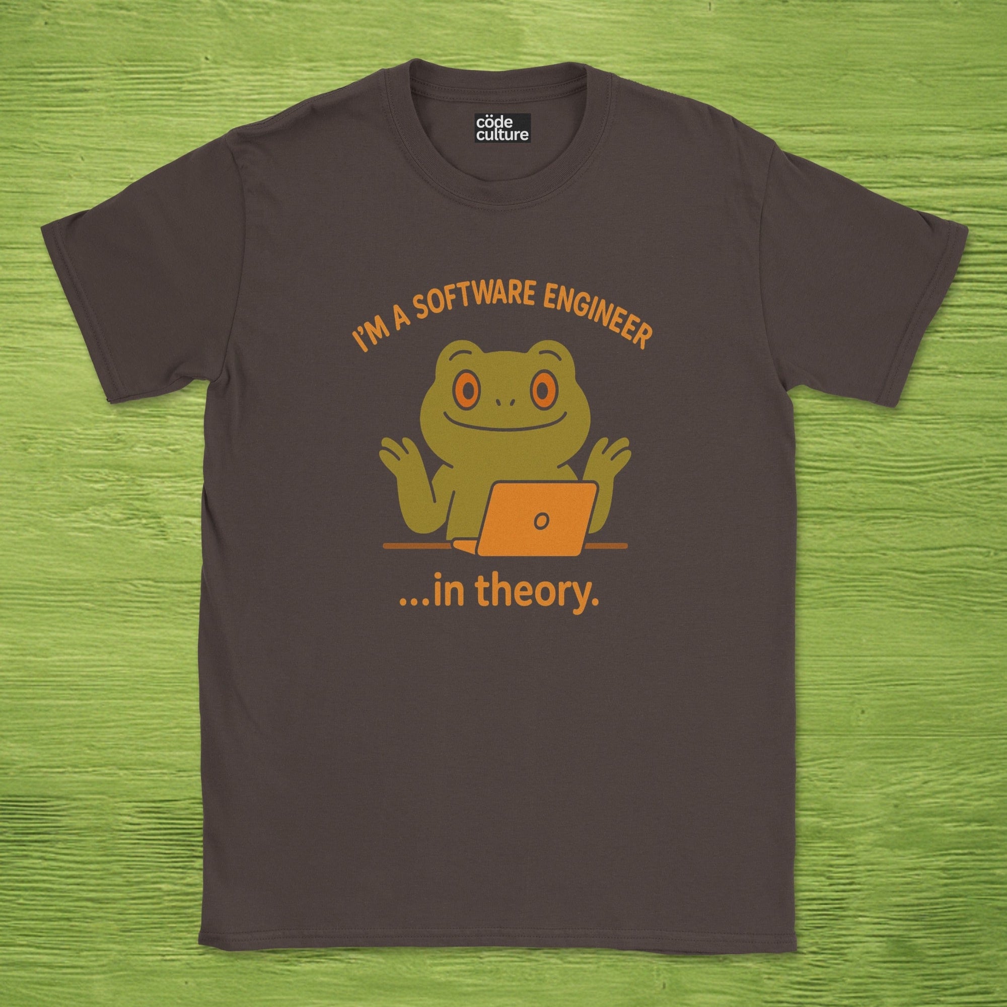 i'm a software engineer in theory shirt