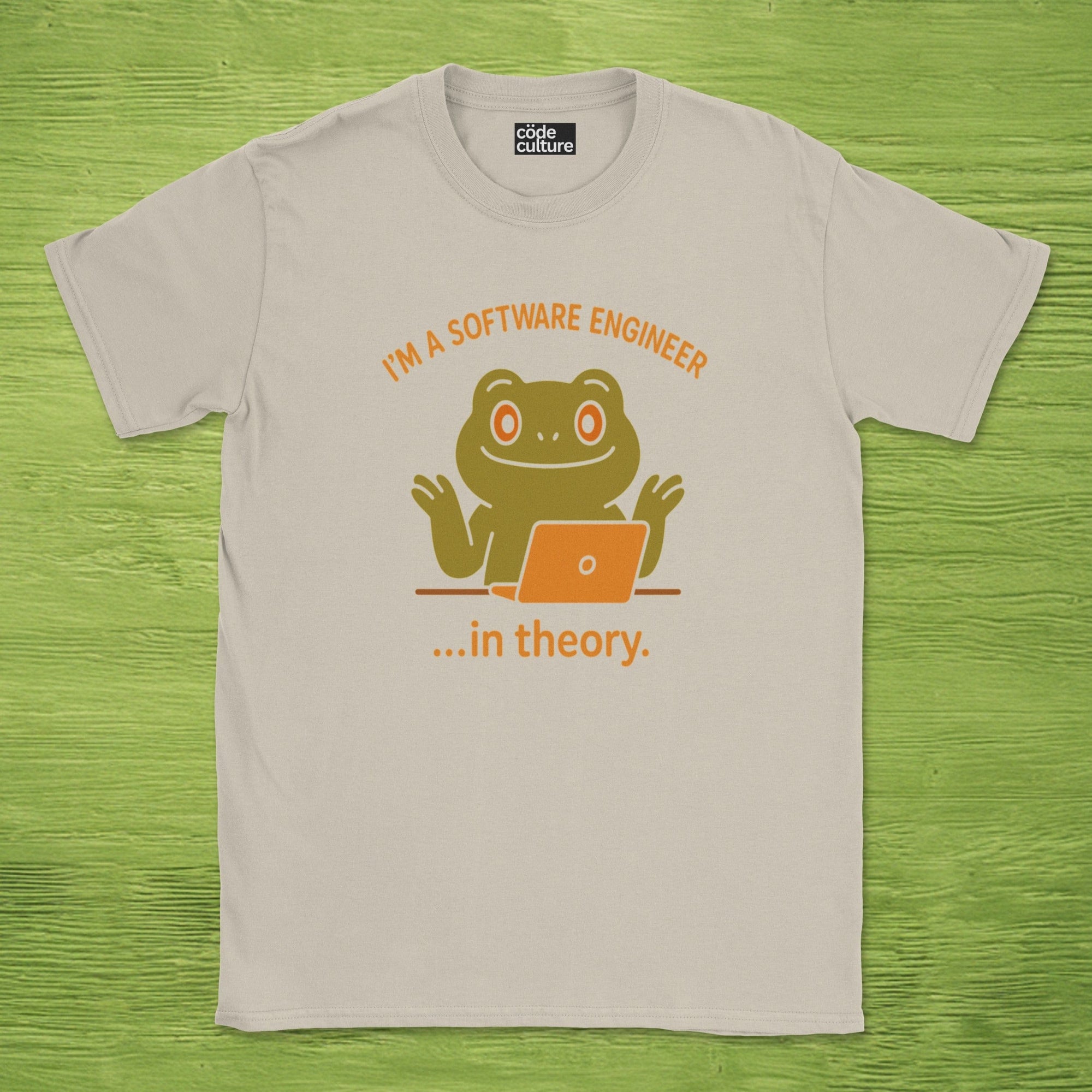 i'm a software engineer in theory shirt