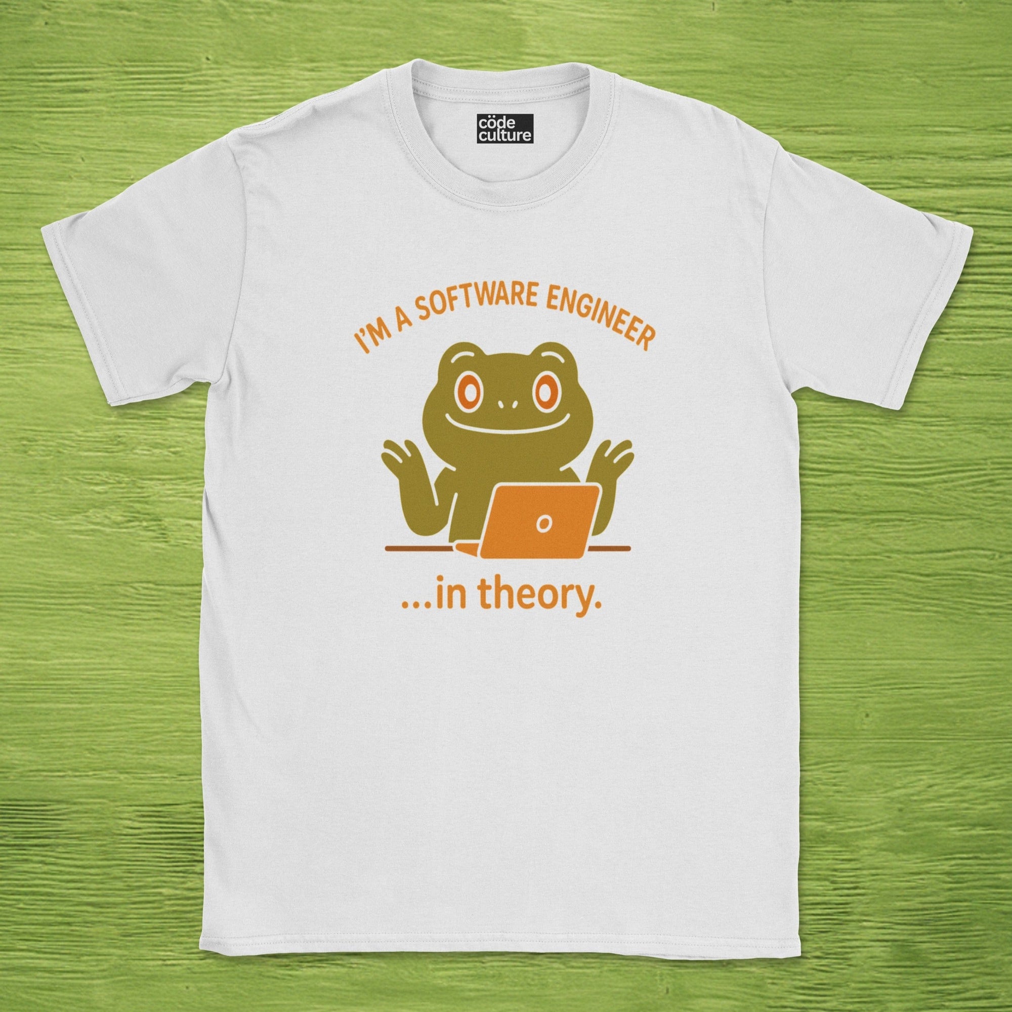 i'm a software engineer in theory shirt