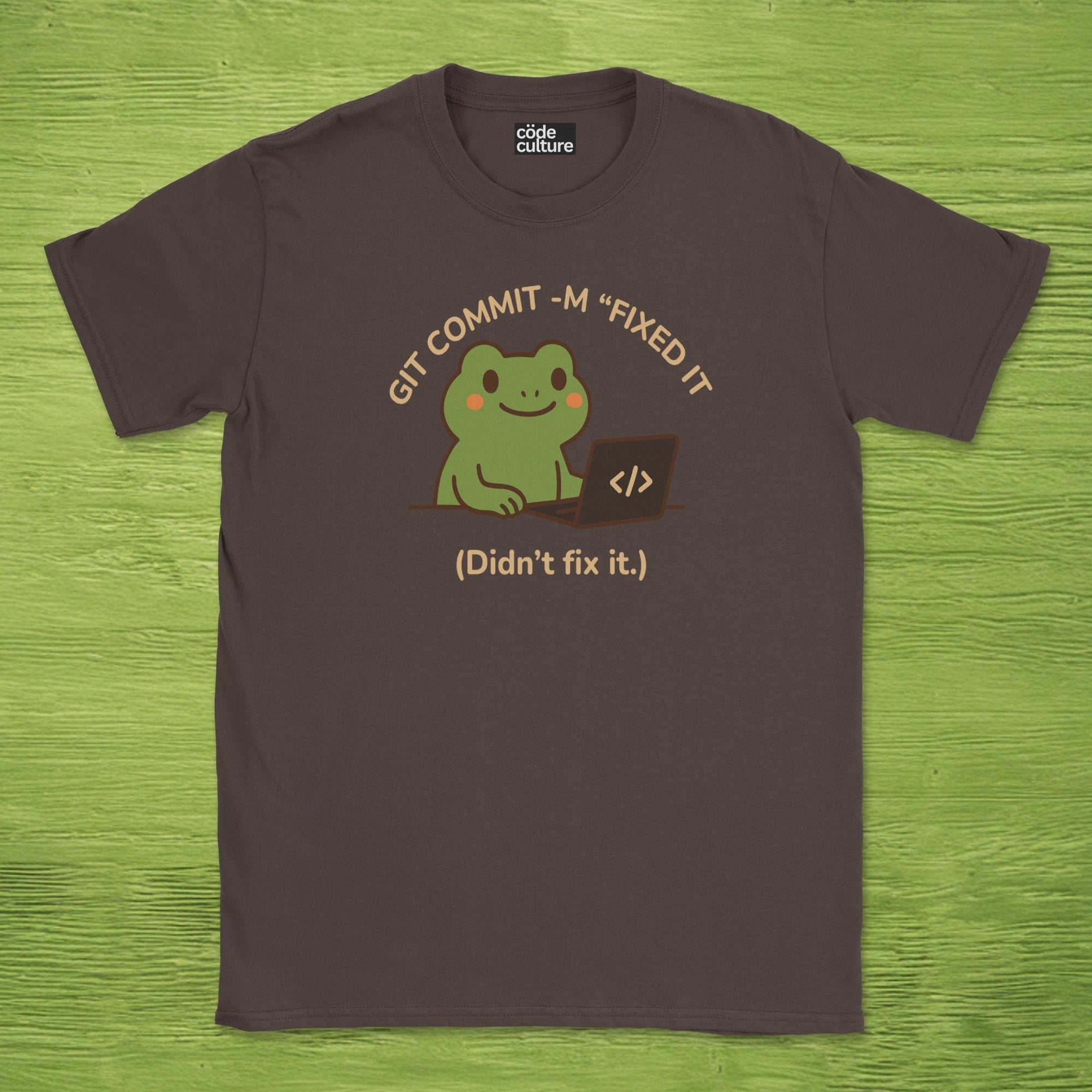 git commit -m "fixed it" shirt