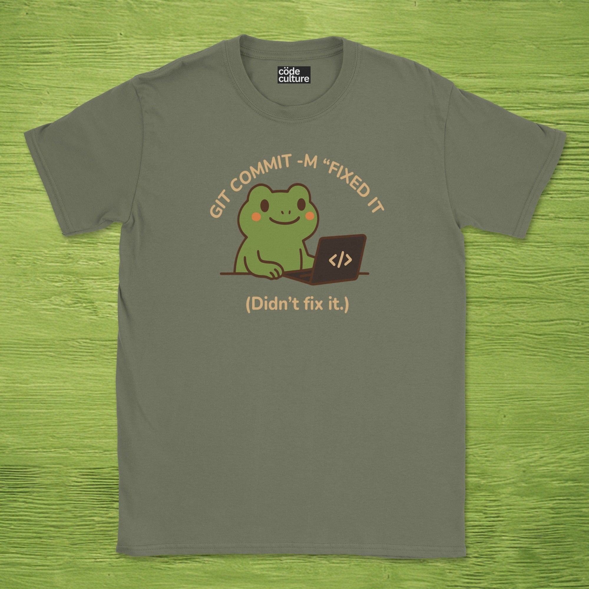 git commit -m "fixed it" shirt