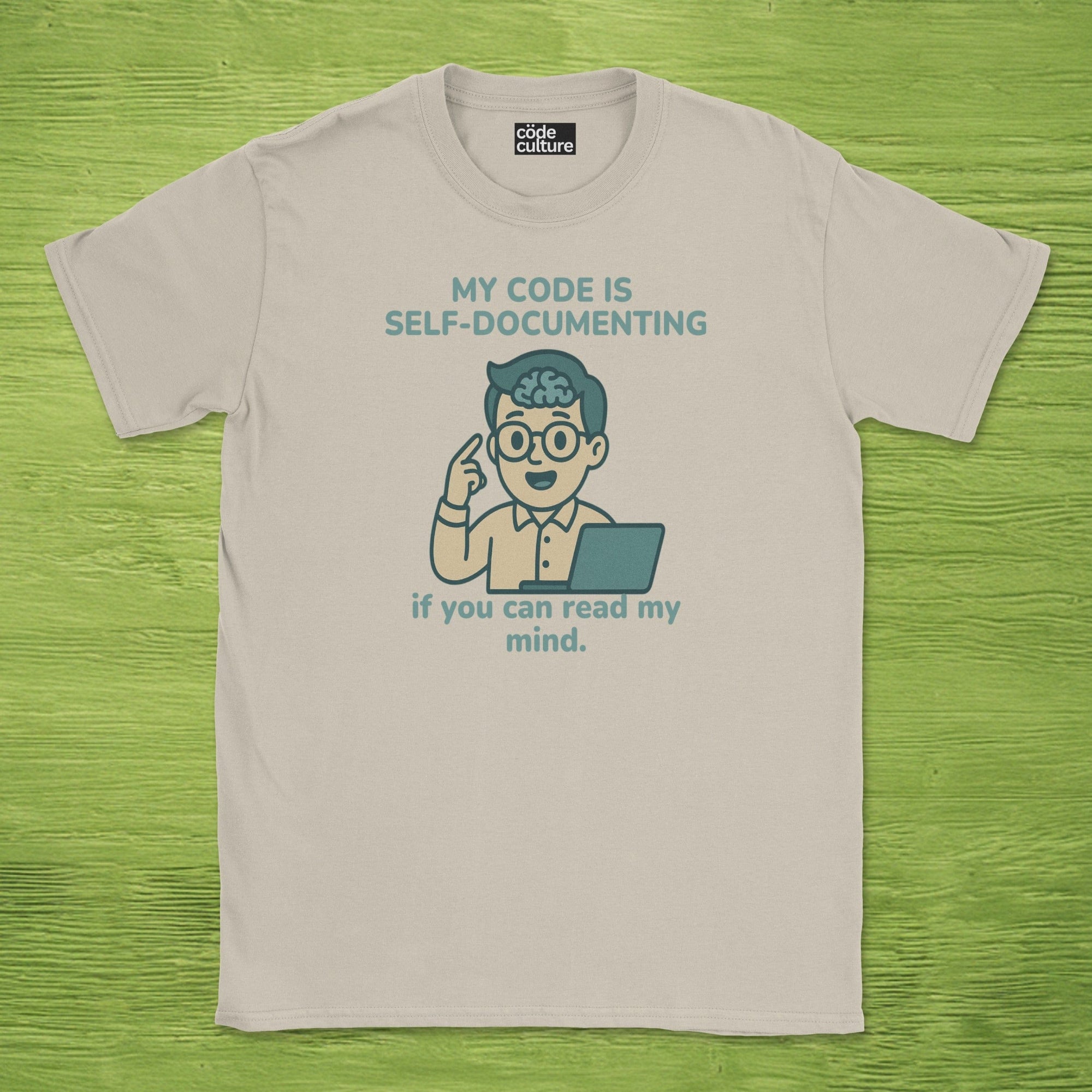 my code is self-documenting shirt