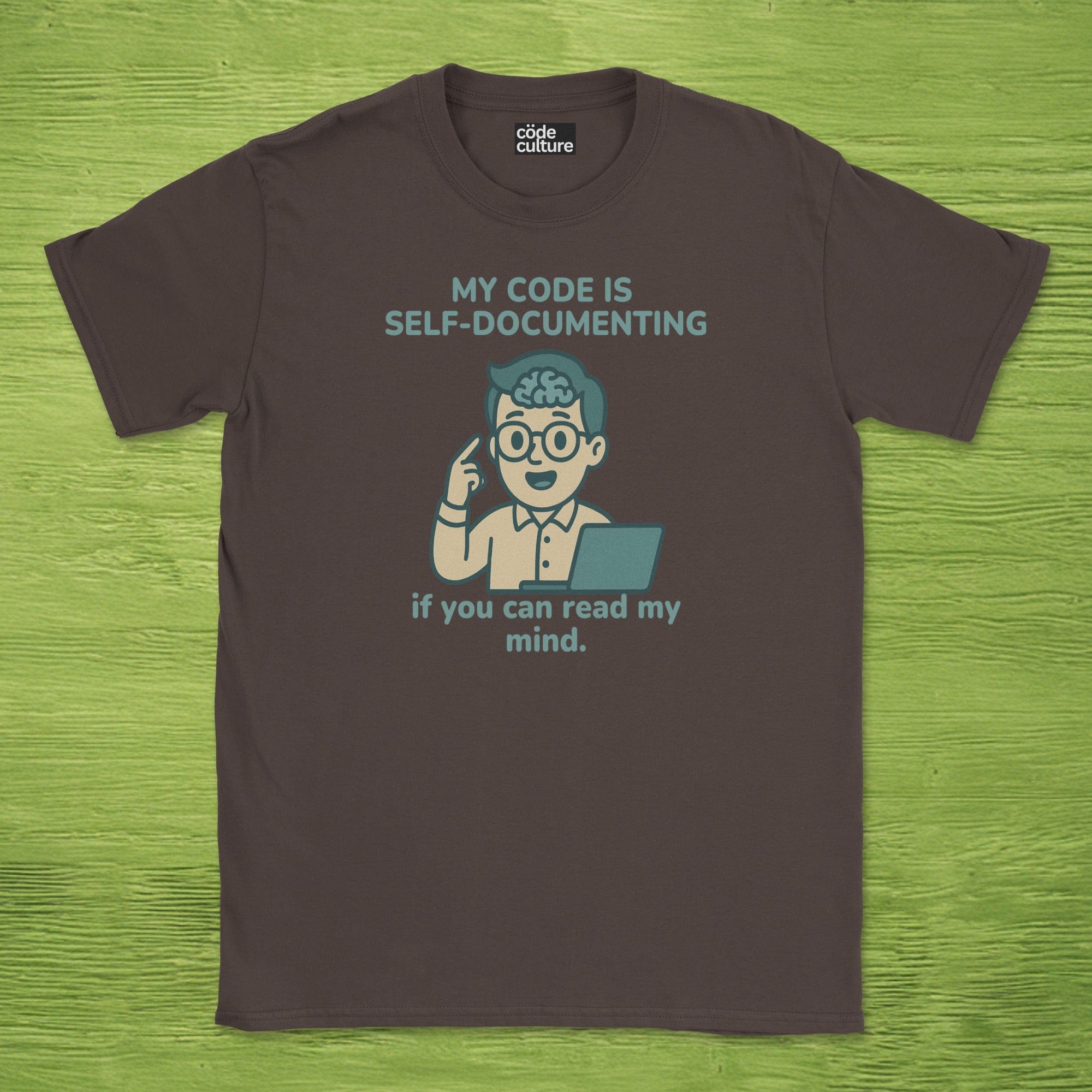 my code is self-documenting shirt