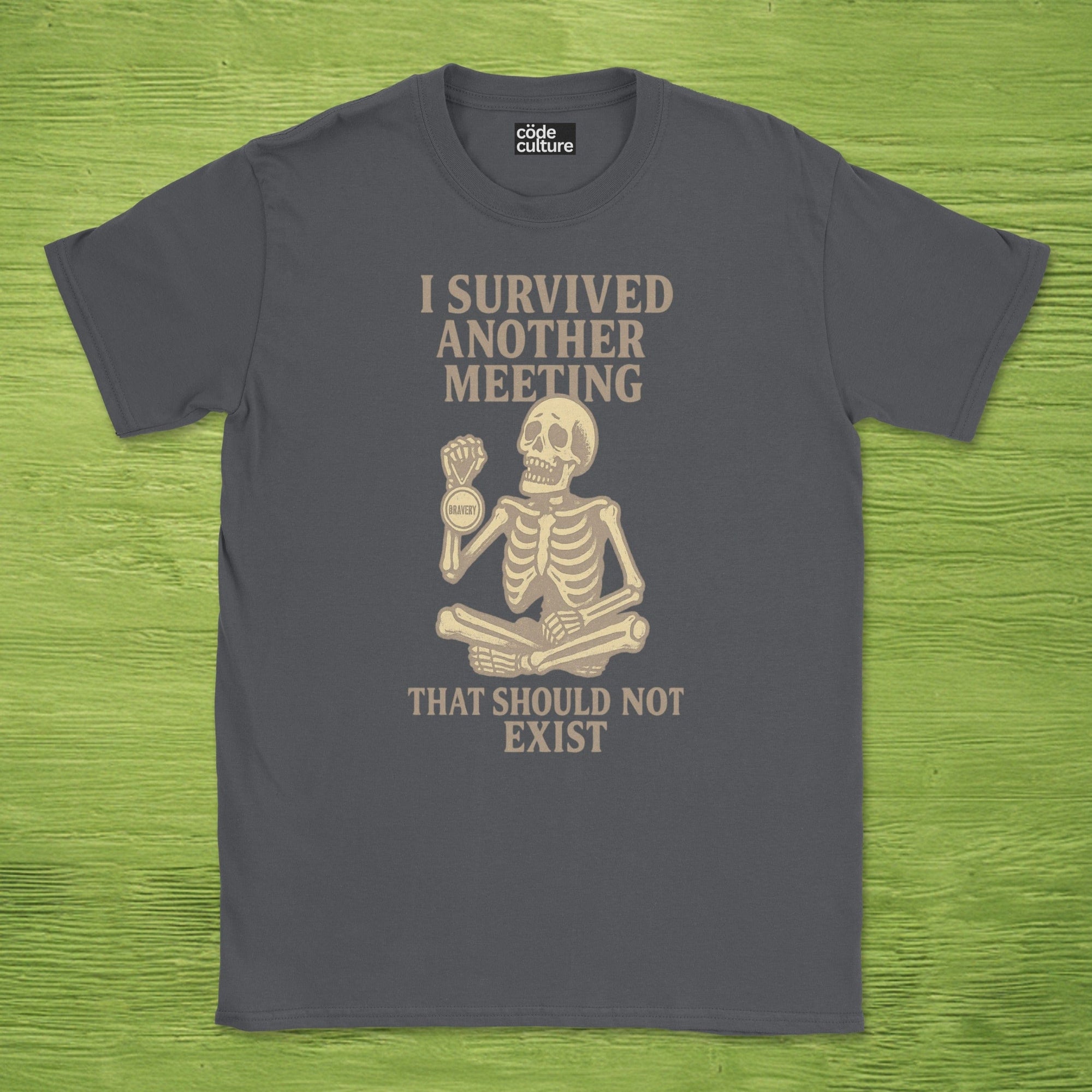 i survived another meeting that should not exist skeleton shirt