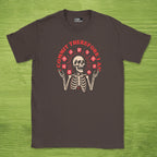 commit therefore i am skeleton shirt