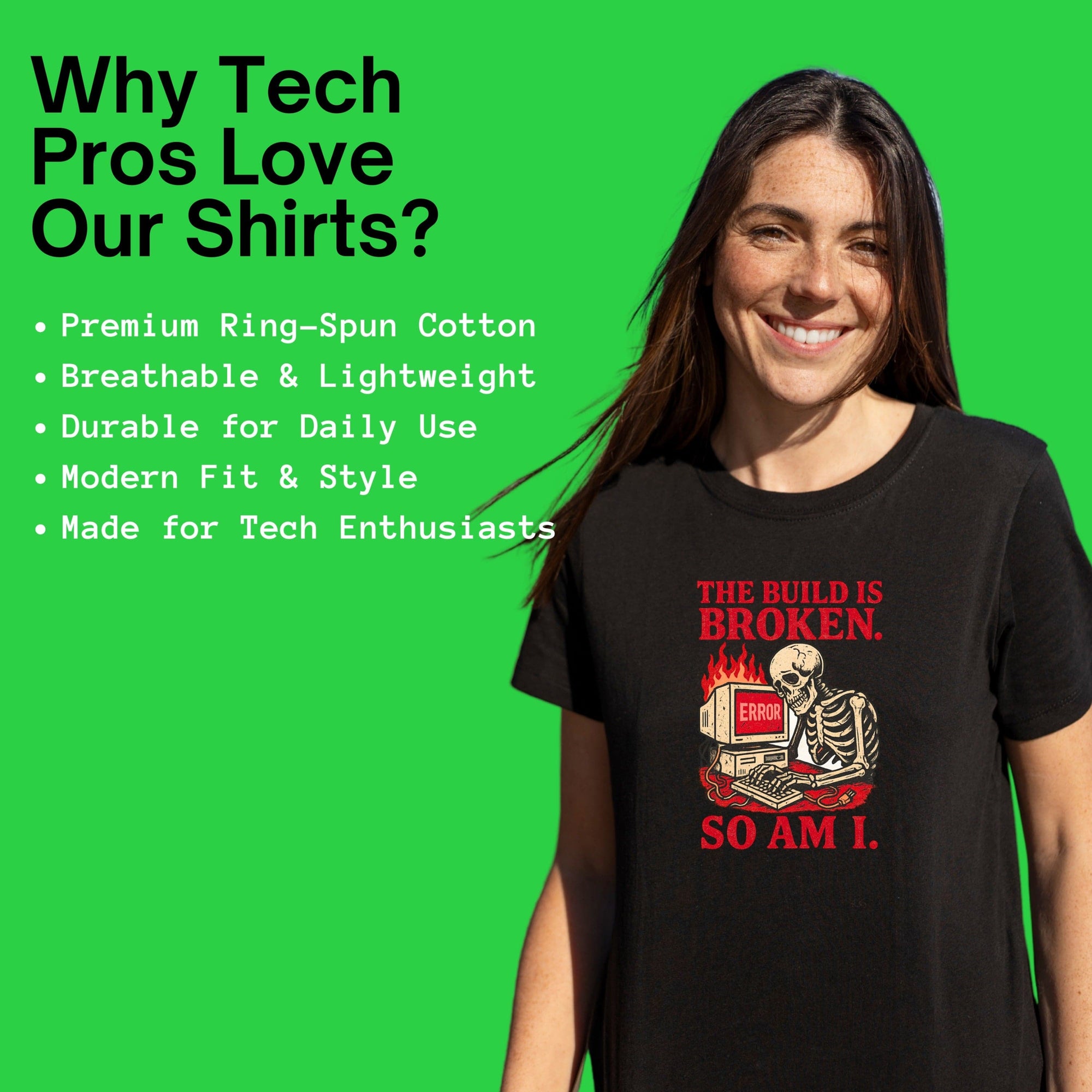 the build is broken so am i shirt