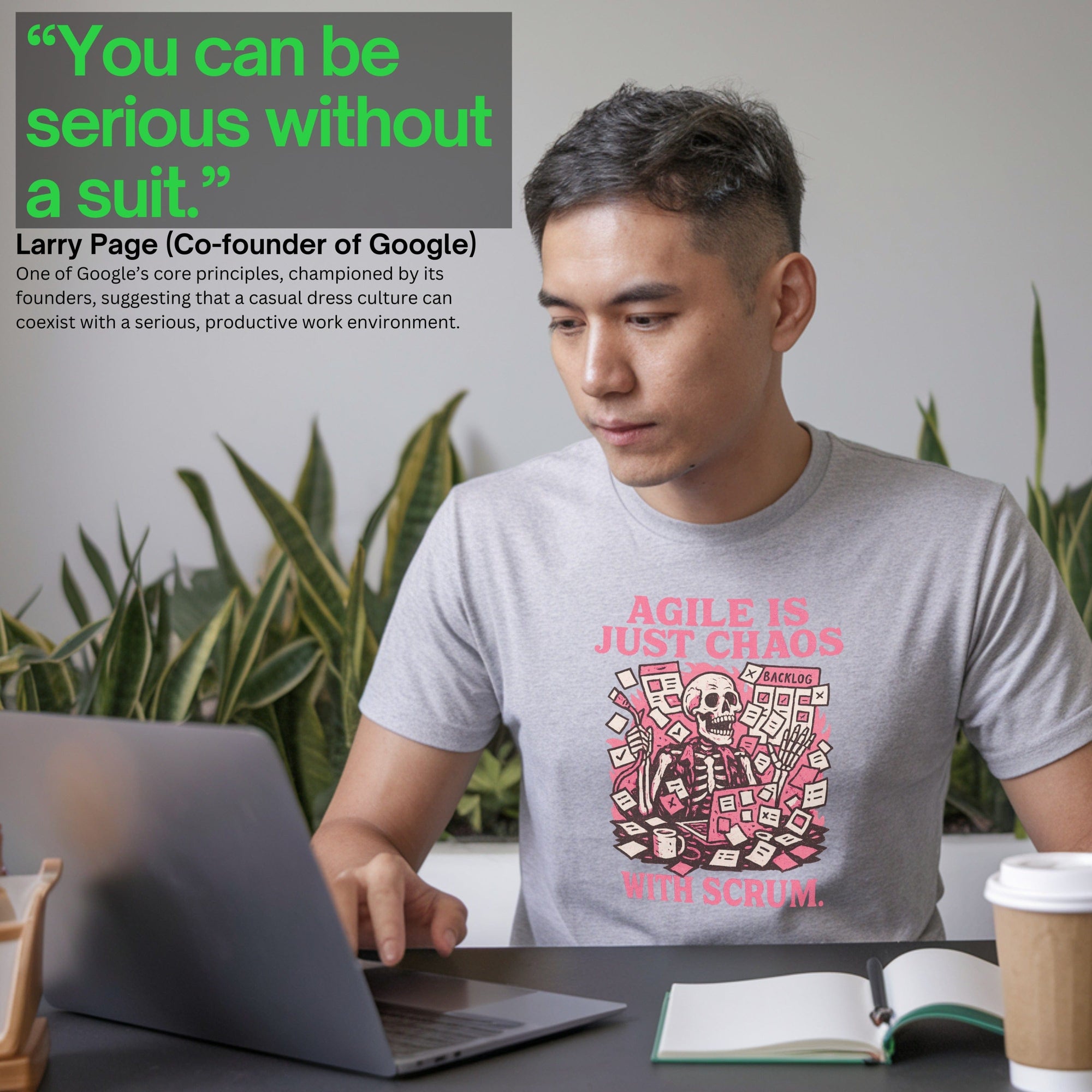 agile is just chaos with scrum skeleton shirt