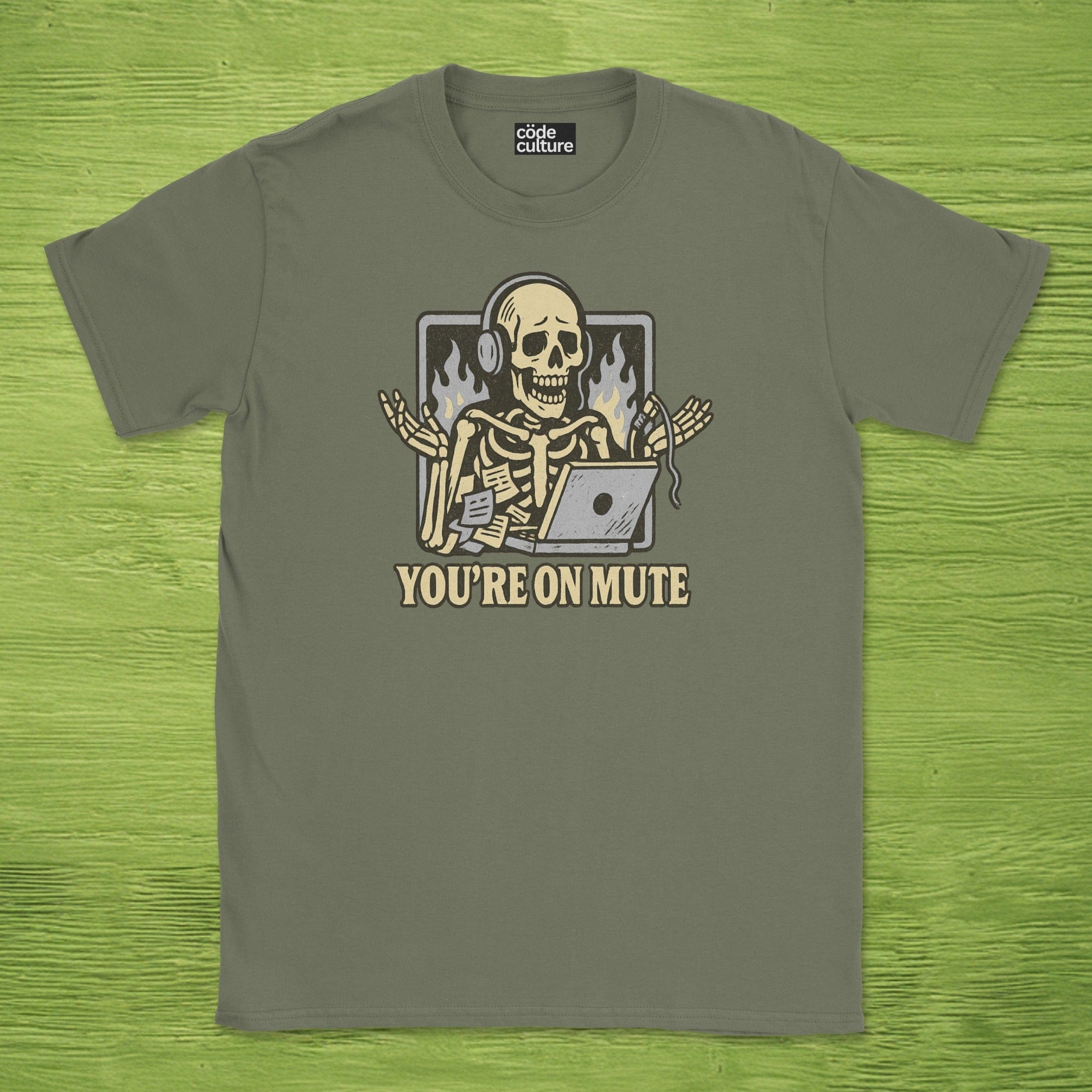 youre on mute skeleton shirt