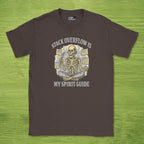 stack overflow is my spirit guide skeleton shirt