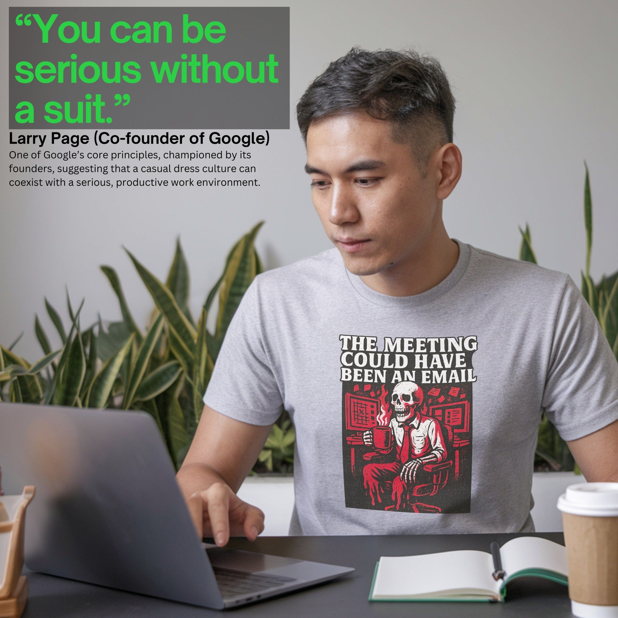 the meeting could have been an email skeleton shirt