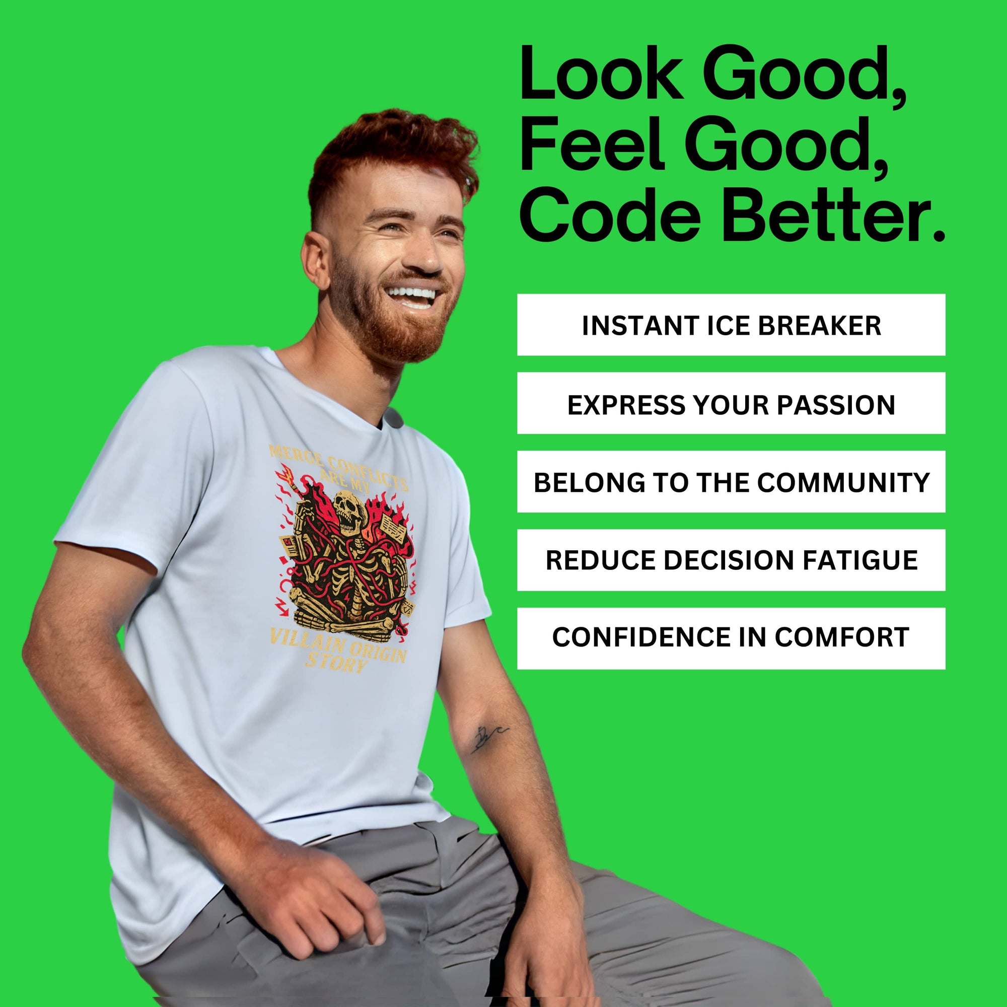 merge conflicts are my villain origin story skeleton shirt