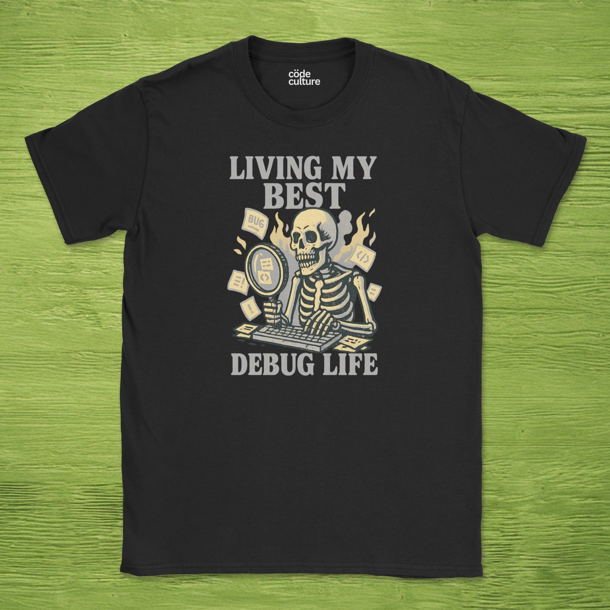 Living my best debug life skeleton shirt