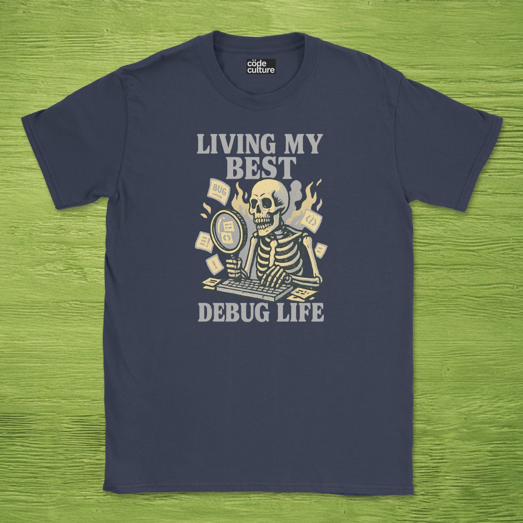 Living my best debug life skeleton shirt