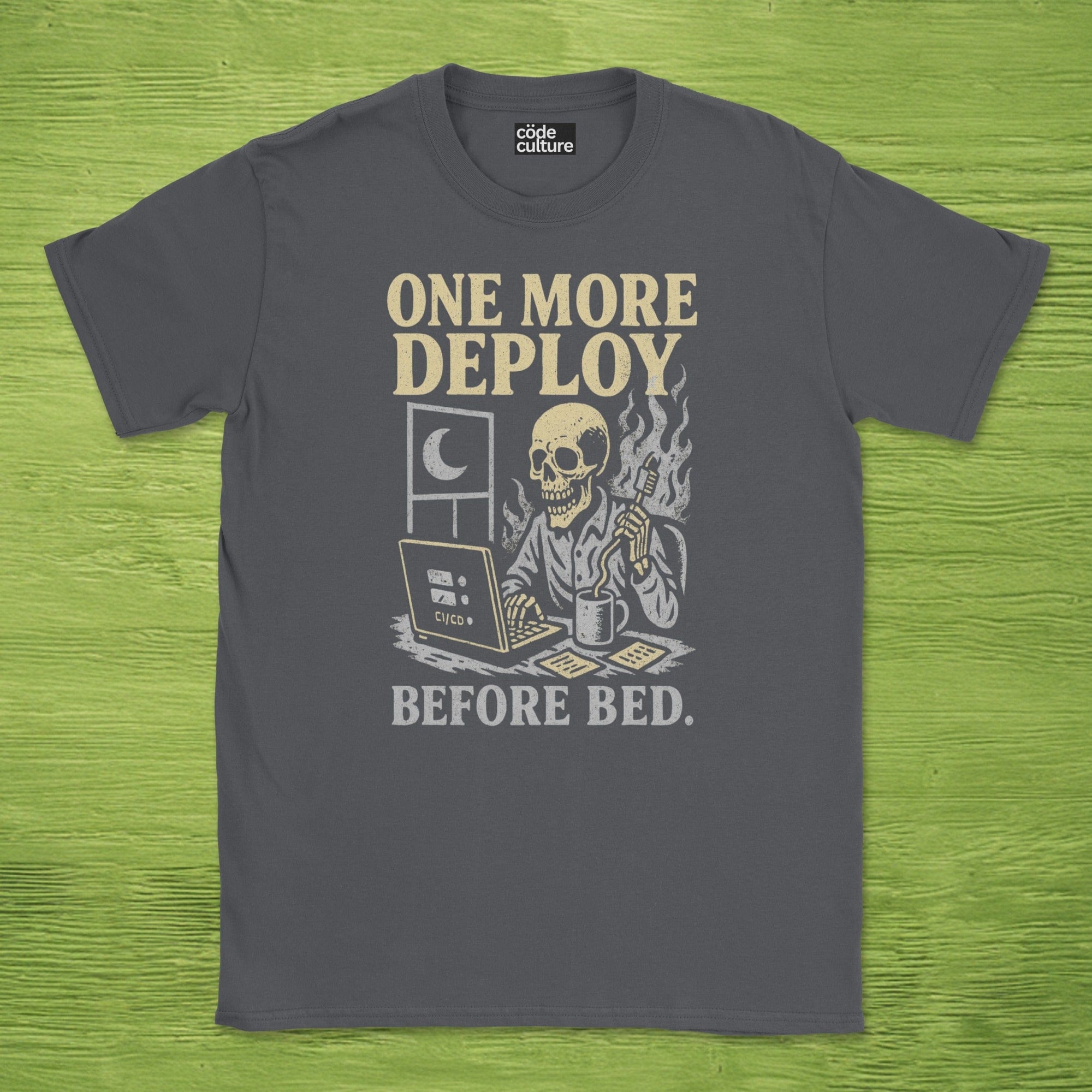 one more deploy before bed skeleton shirt
