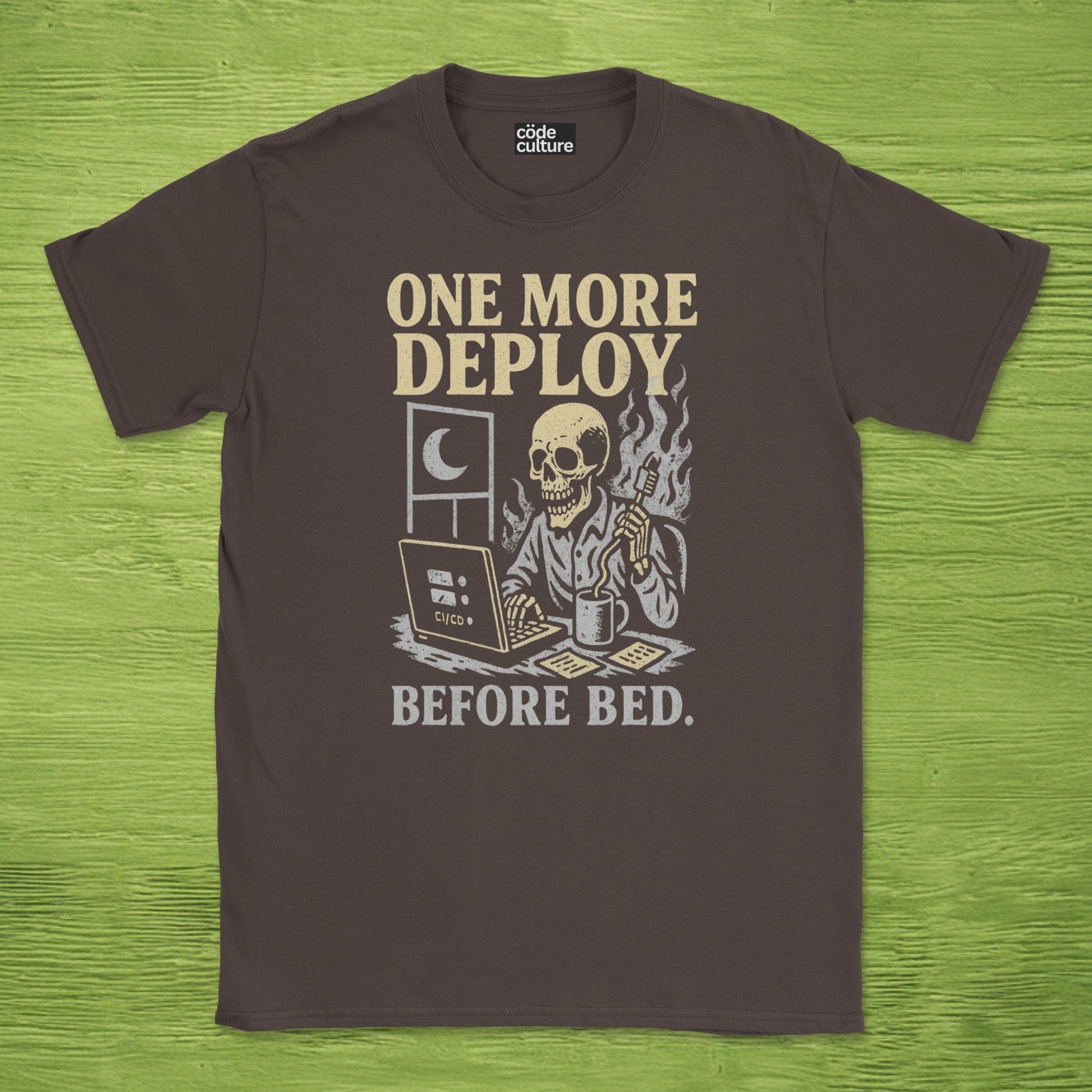 one more deploy before bed skeleton shirt