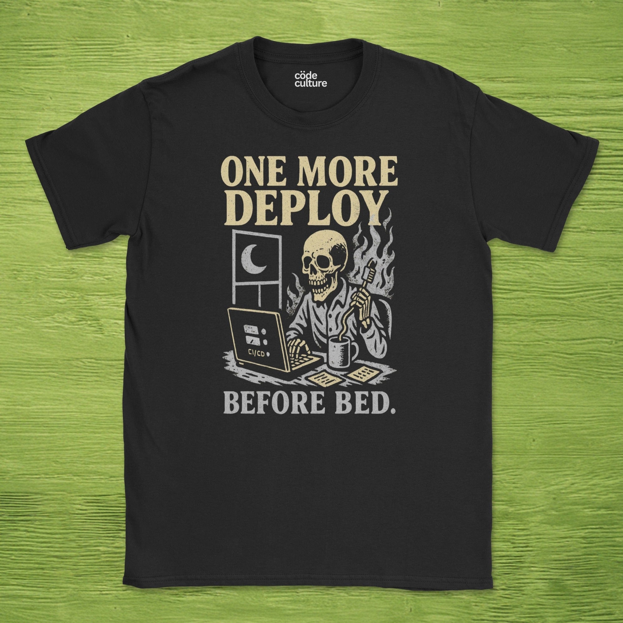 one more deploy before bed skeleton shirt
