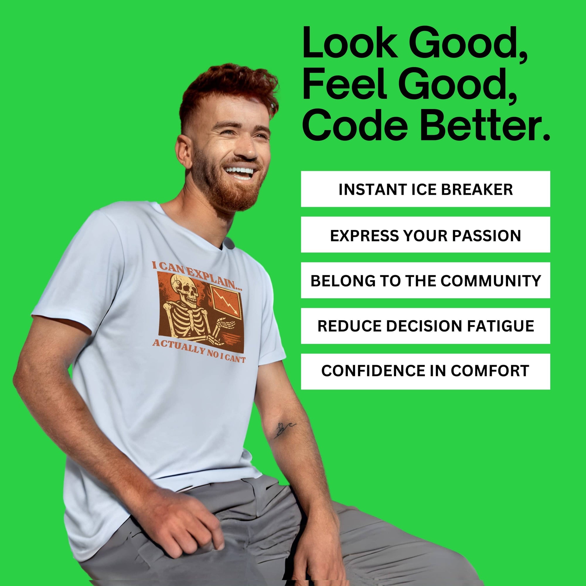 i can explain… actually no i can’t skeleton shirt