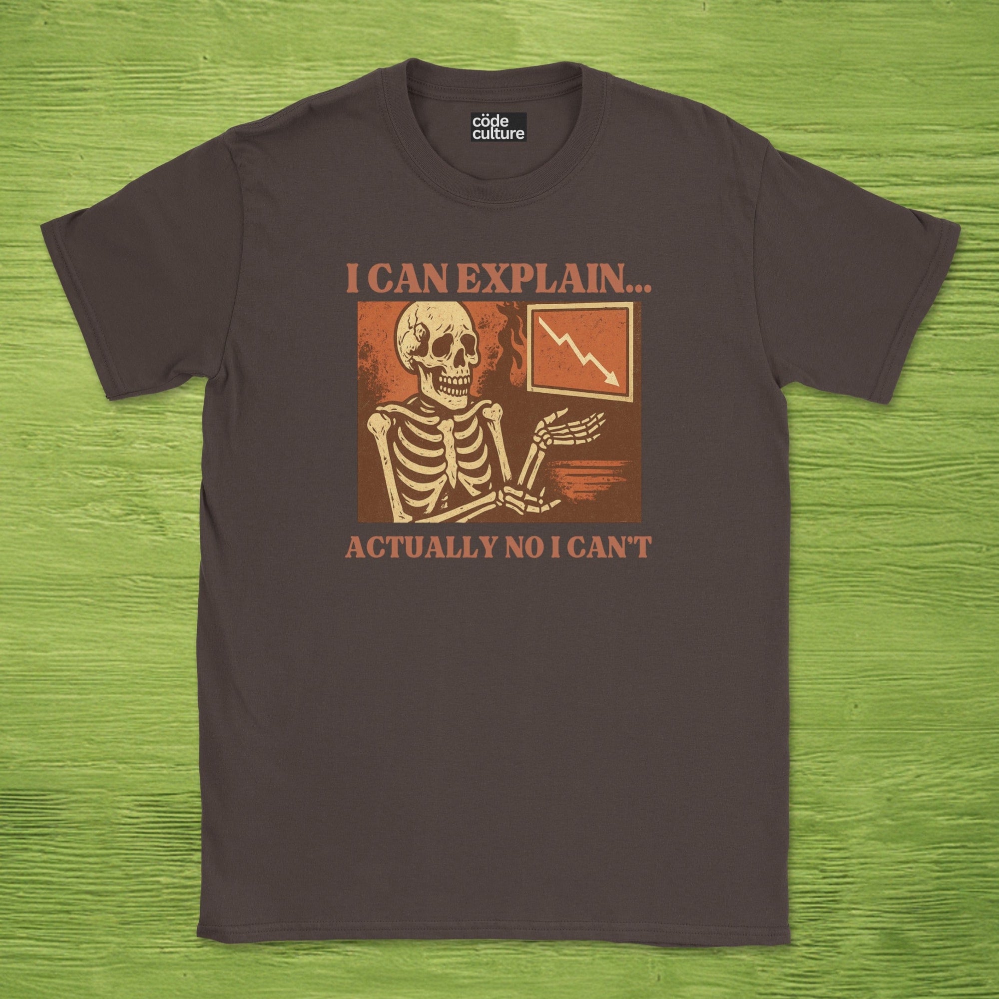i can explain… actually no i can’t skeleton shirt
