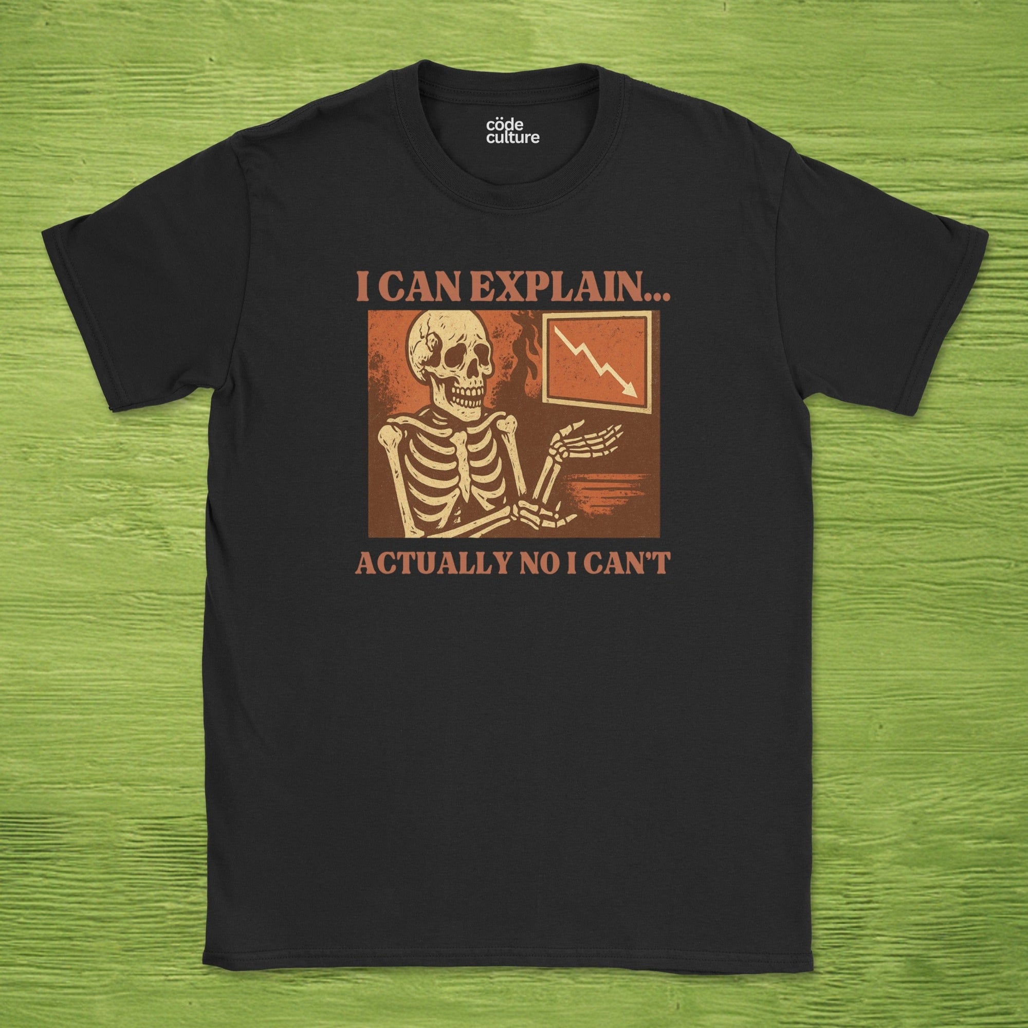 i can explain… actually no i can’t skeleton shirt
