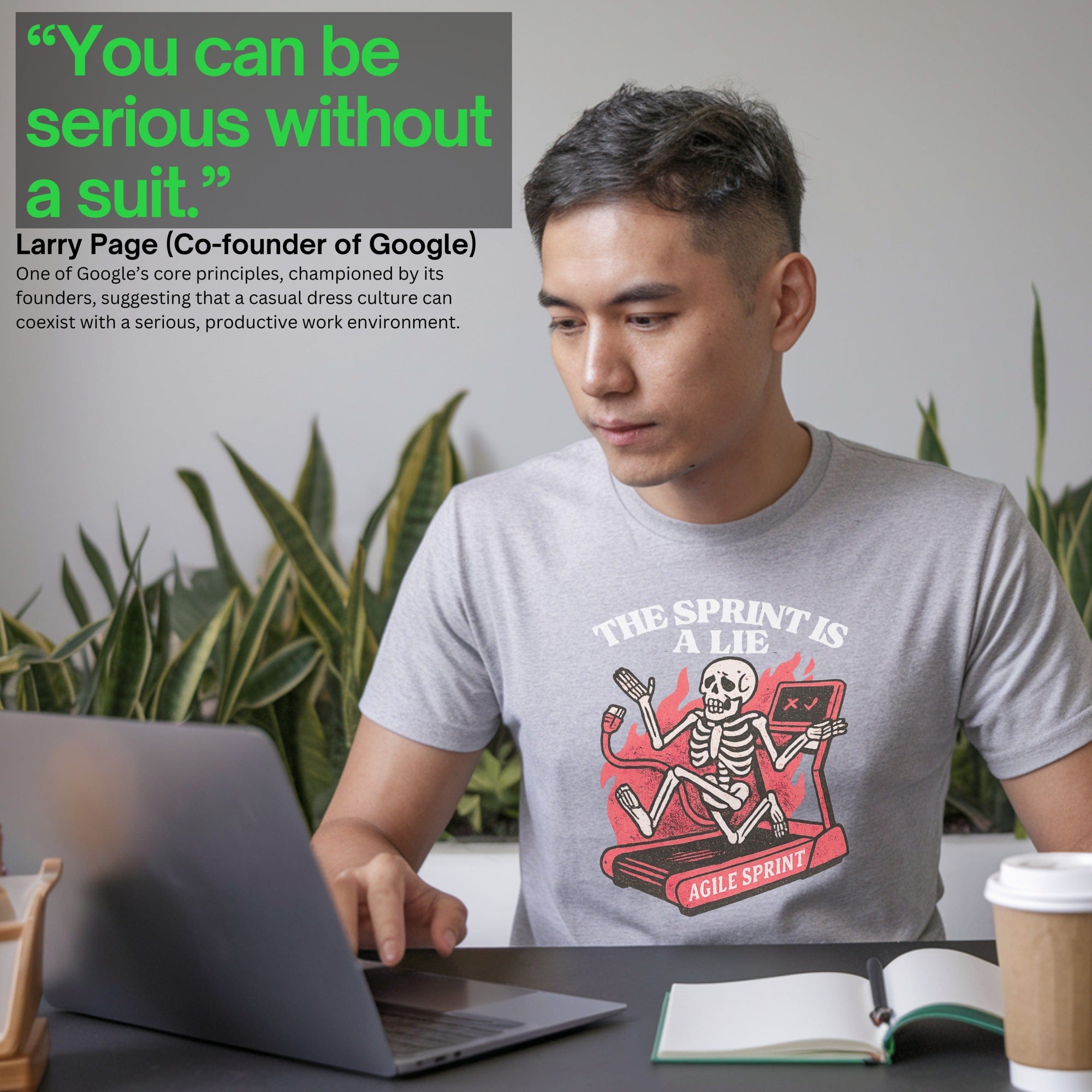 the sprint is a lie skeleton shirt