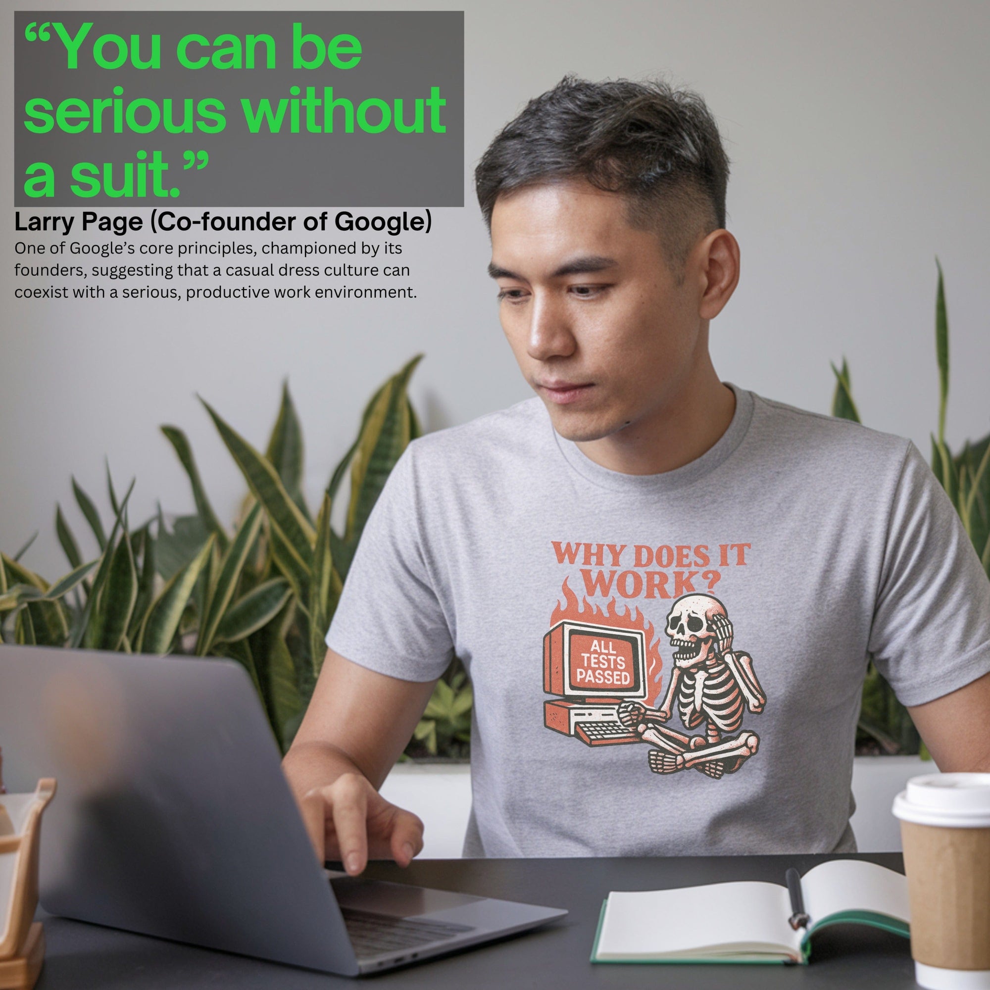 why does it work? all tests passed skeleton shirt