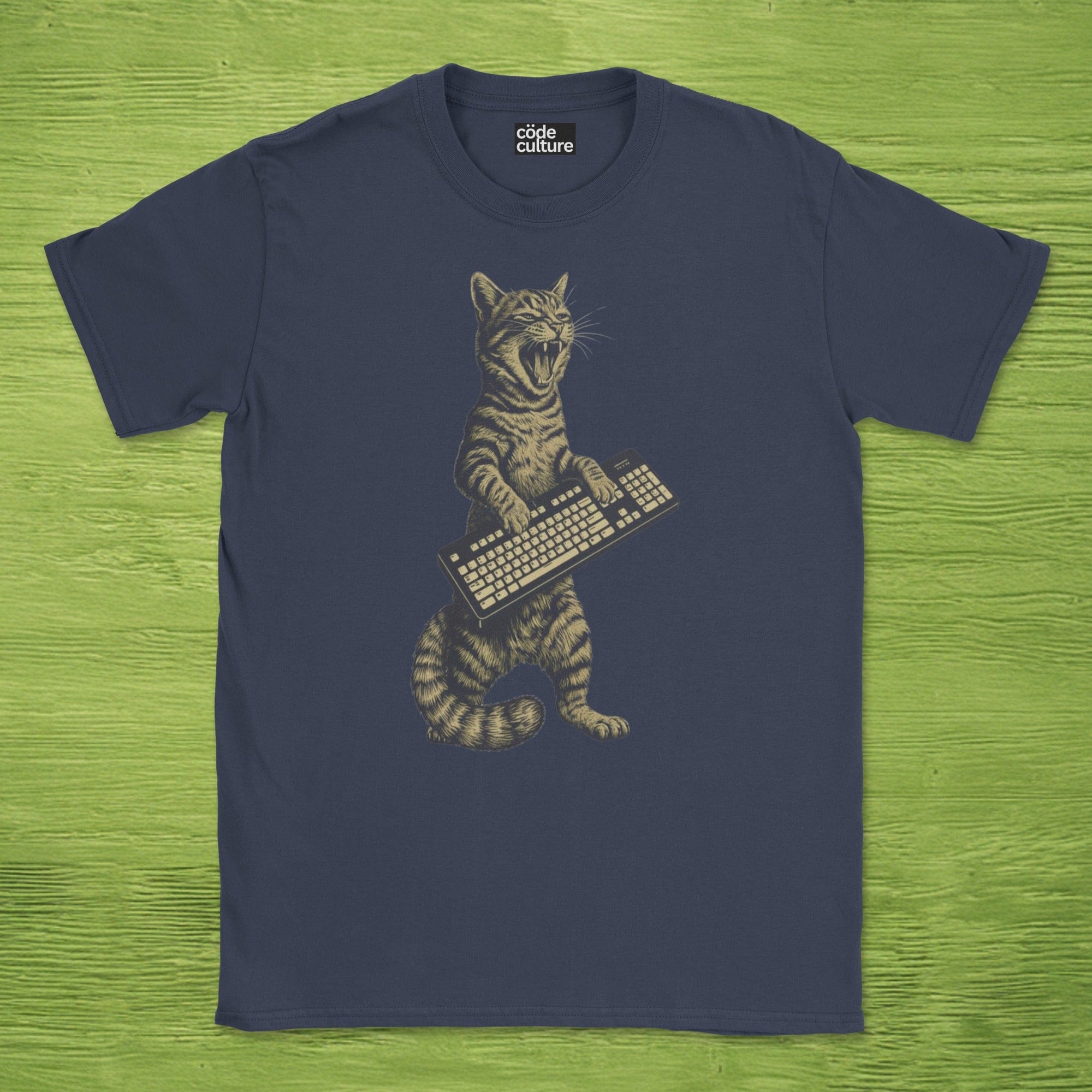 cat keyboard rockstar shirt