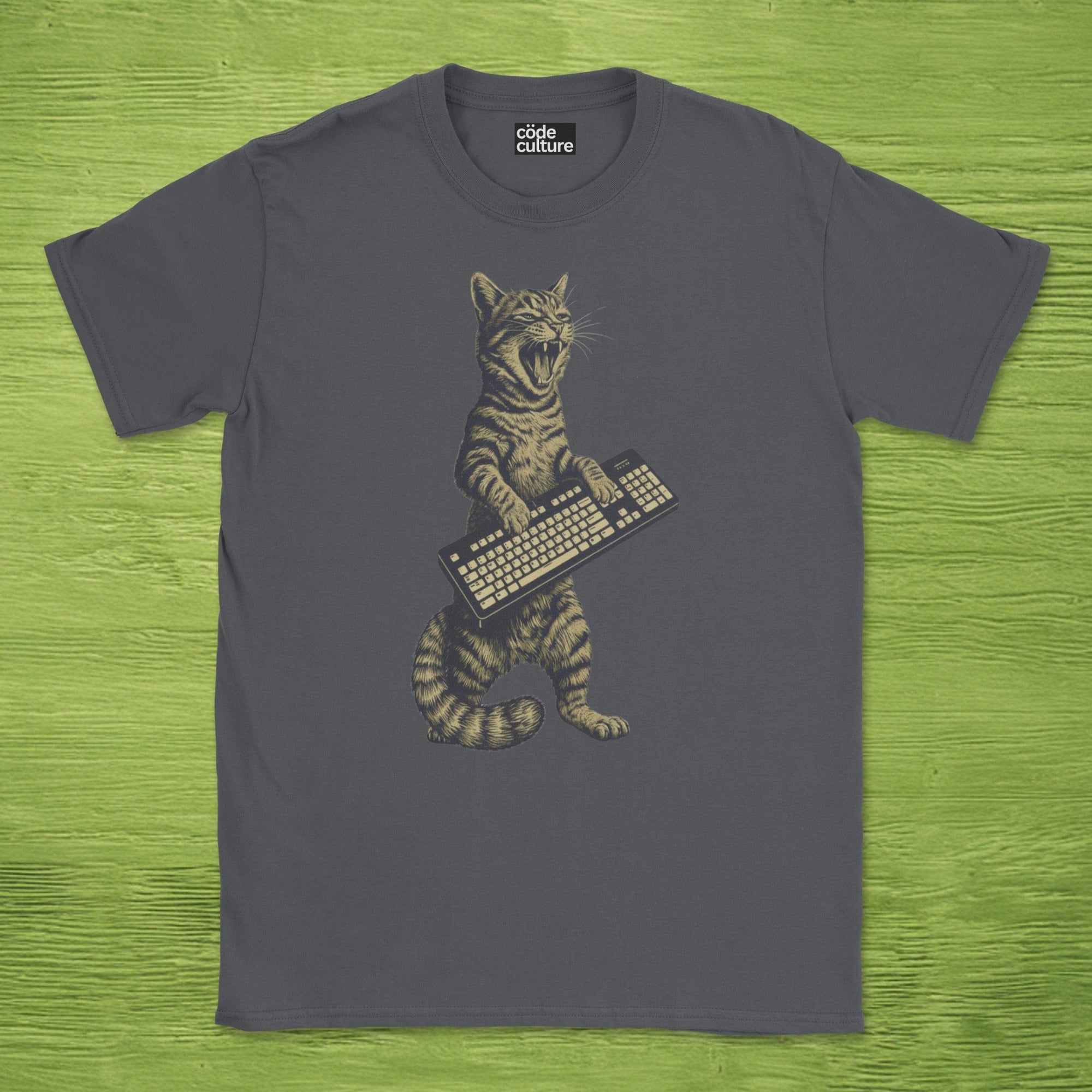 cat keyboard rockstar shirt