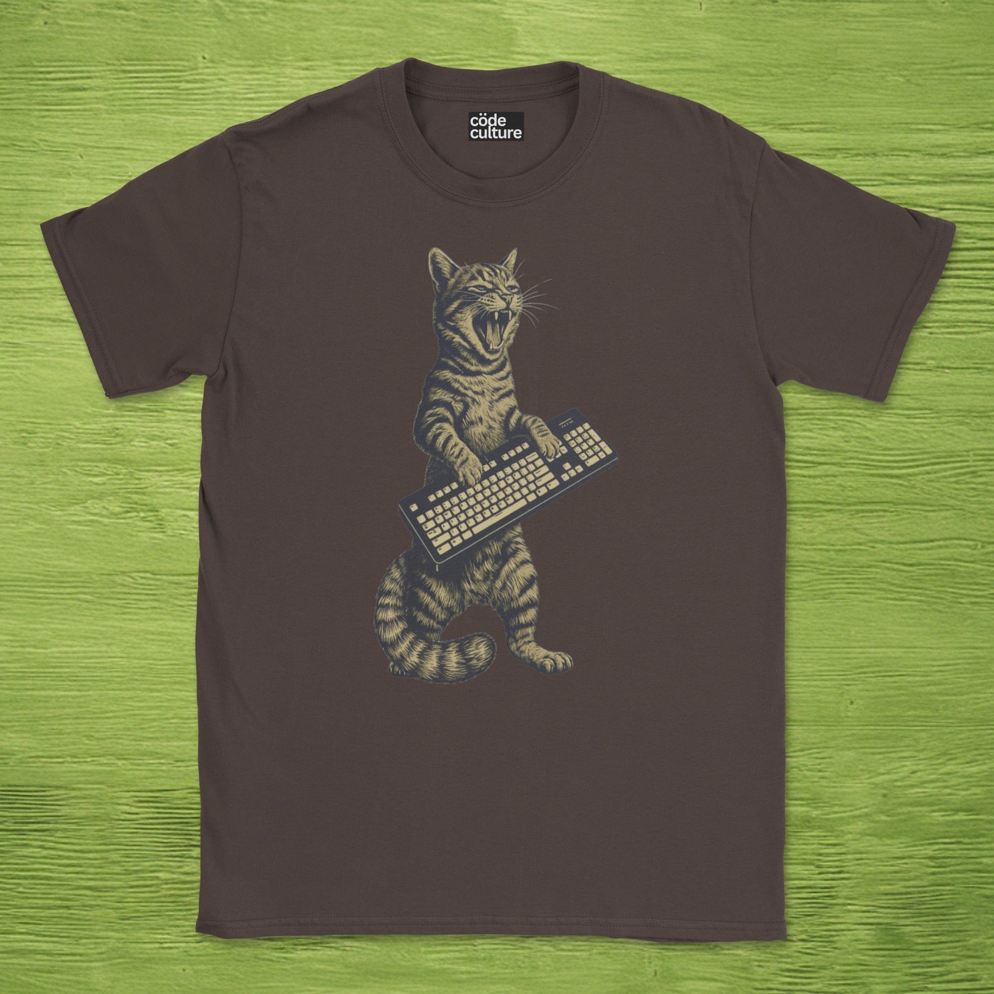 cat keyboard rockstar shirt