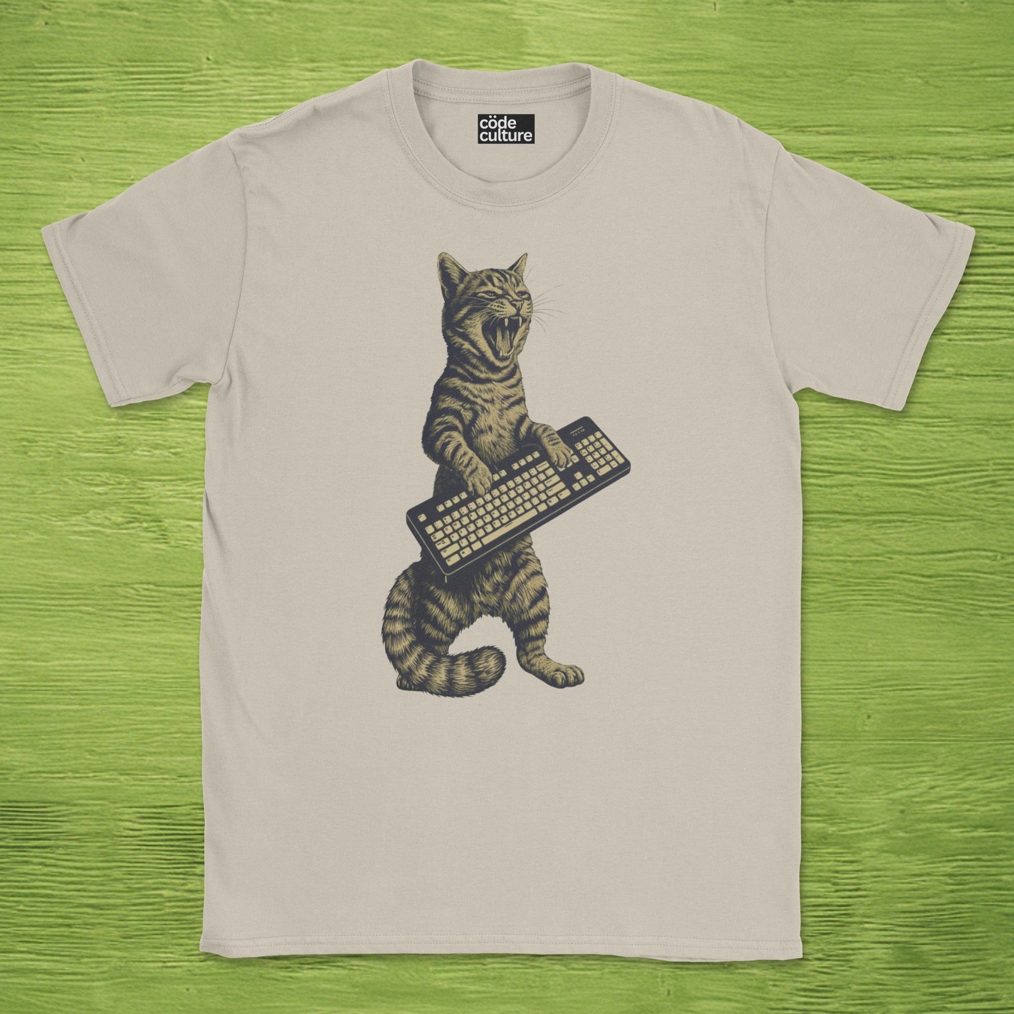 cat keyboard rockstar shirt